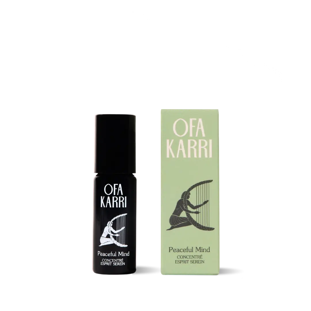 Ofa Karri Peaceful Mind Roll-on und Verpackung, Aromatherapie Konzentrat, Entspannung