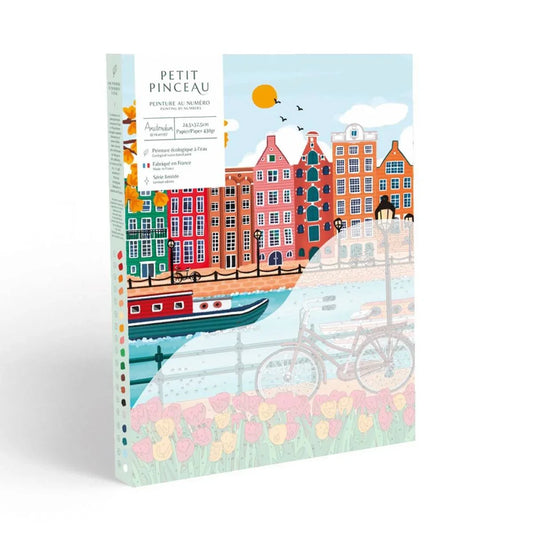 Light Gray Malen nach Zahlen Set - Amsterdam