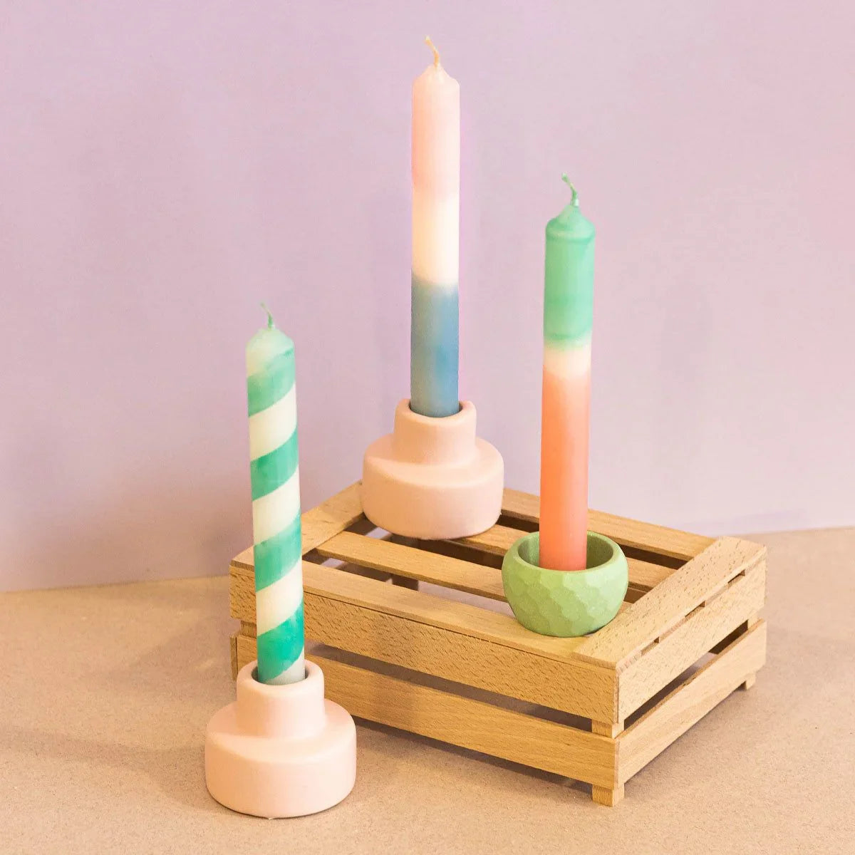 Light Pink DIY Set 09 - Kerzen Mint