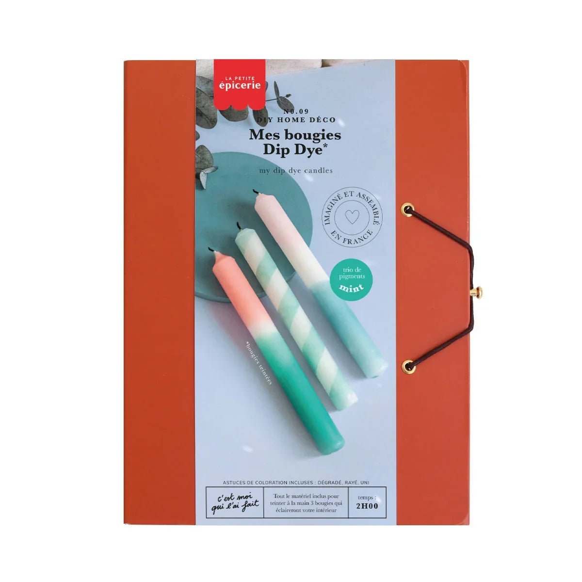 Light Steel Blue DIY Set 09 - Kerzen Mint