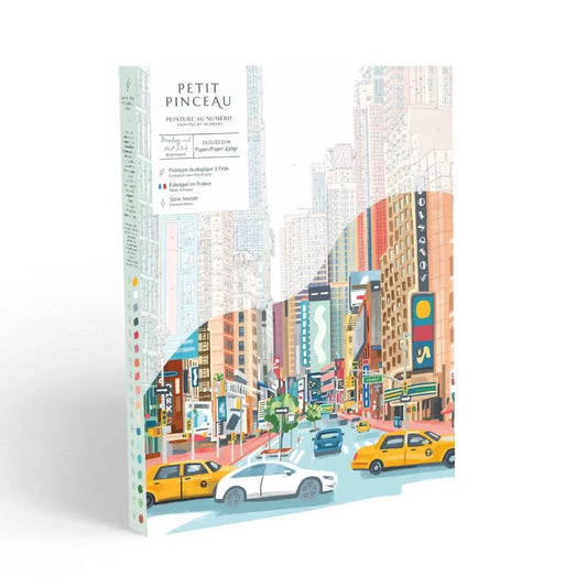 Light Gray Malen nach Zahlen Set - Broadway and West 53RD