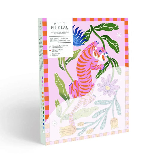 Lavender Malen nach Zahlen Set - Pinker Tiger