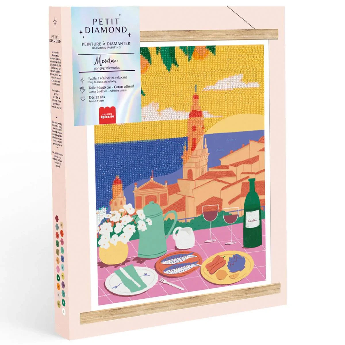 Light Gray Diamond Painting Set - Menton