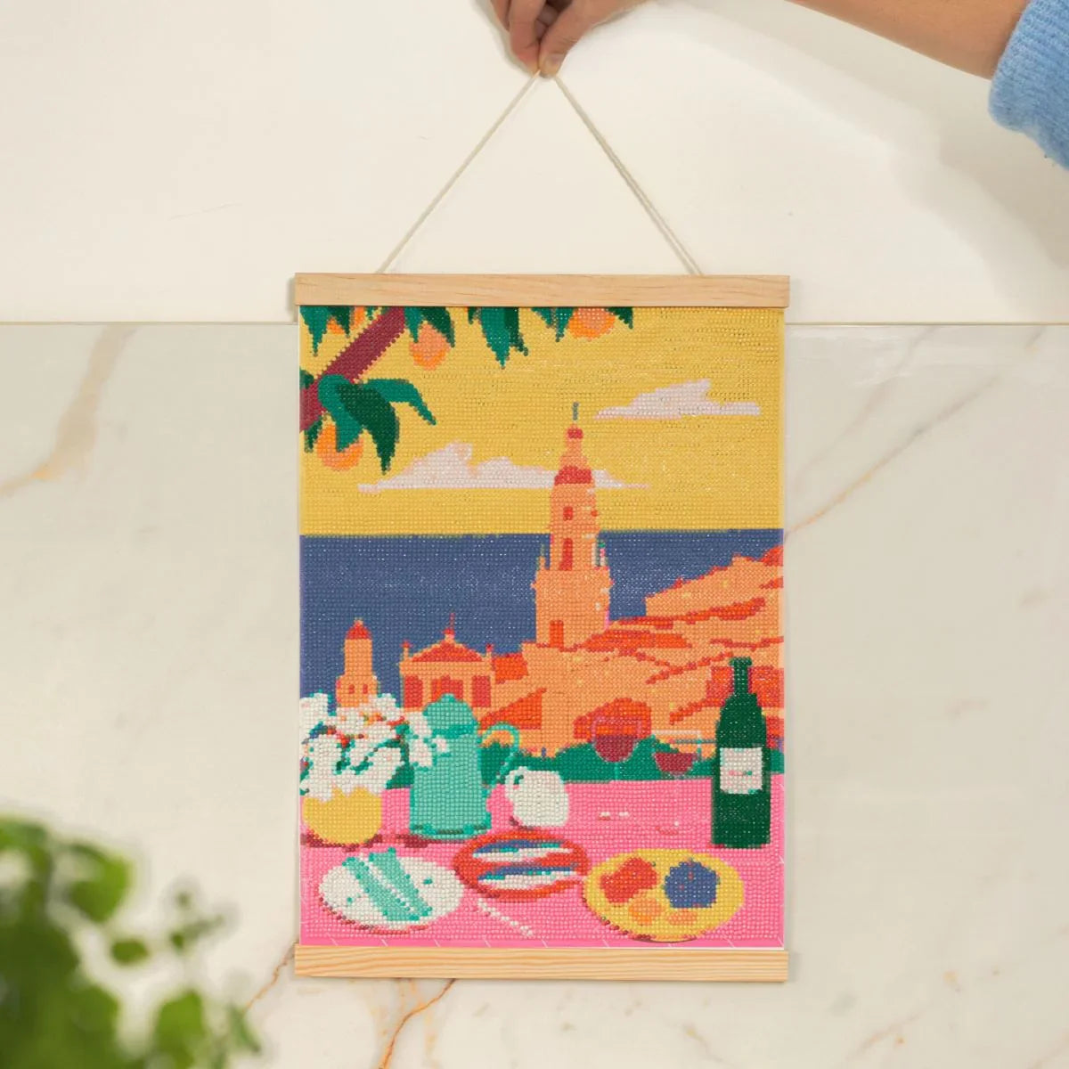 Light Gray Diamond Painting Set - Menton