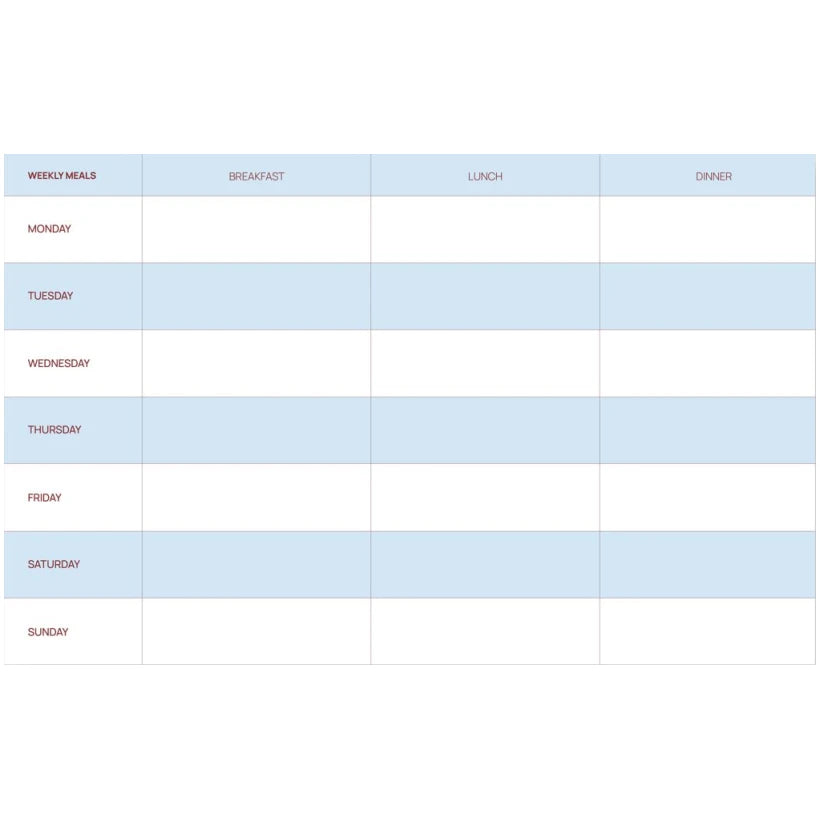 A-Journal Meal Planner