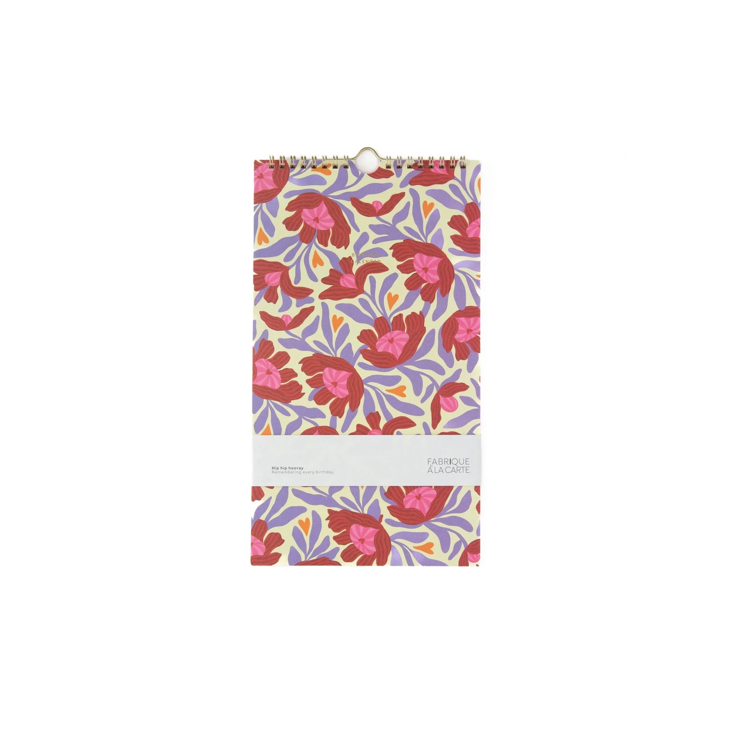 Gray Fabrique a la Carte Geburtstagskalender Blumen Beige - Immerwährend 32,5x18cm