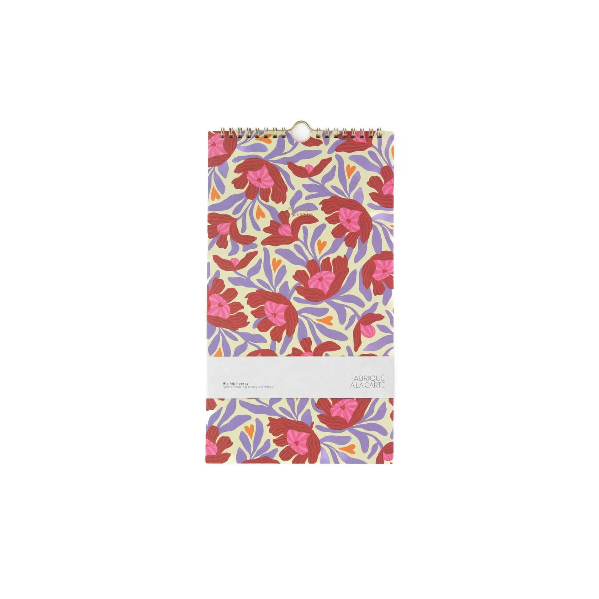 Gray Fabrique a la Carte Geburtstagskalender Blumen Beige - Immerwährend 32,5x18cm
