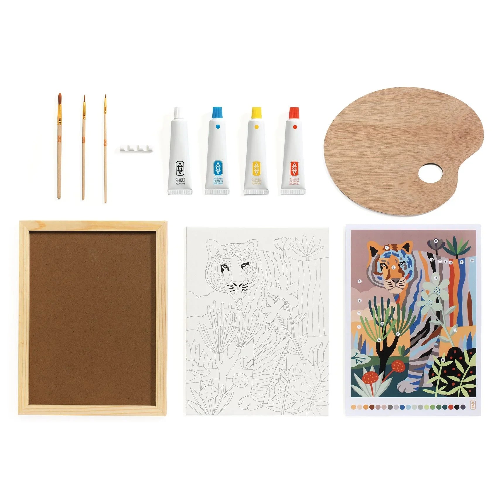 Light Gray Atelier 22, Malerei Tiger