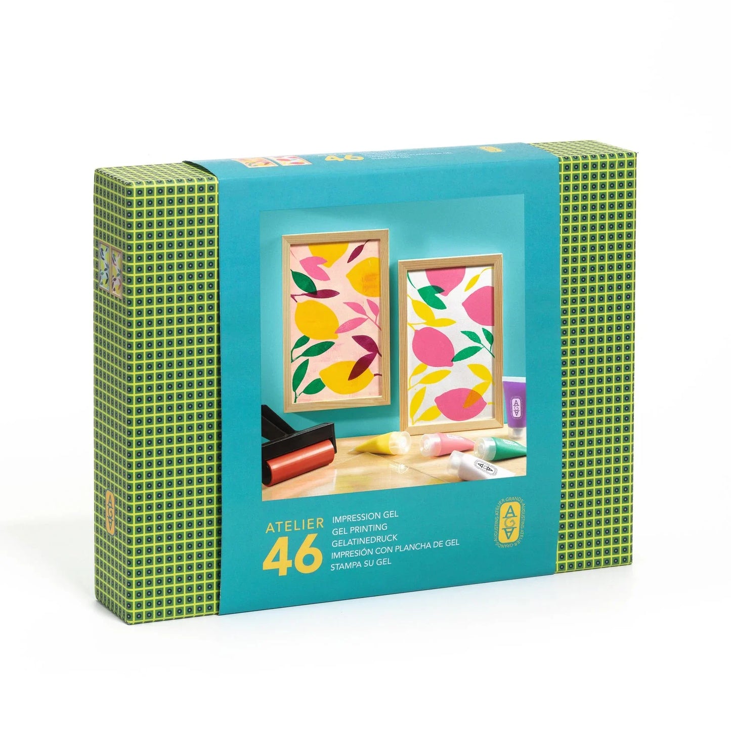 Pale Goldenrod Atelier 46, Gel-Druck Zitronen