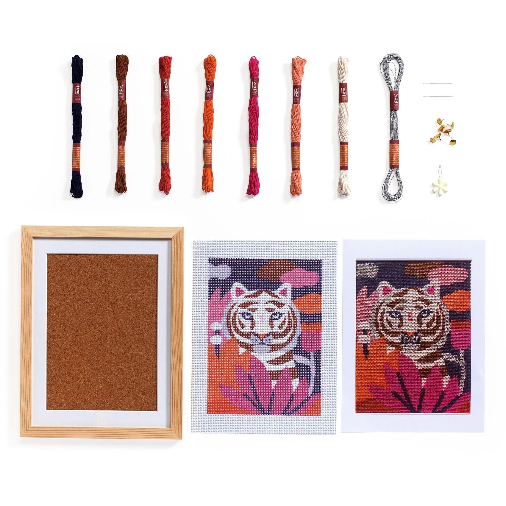 Light Gray Atelier 64, Stickerei Tiger