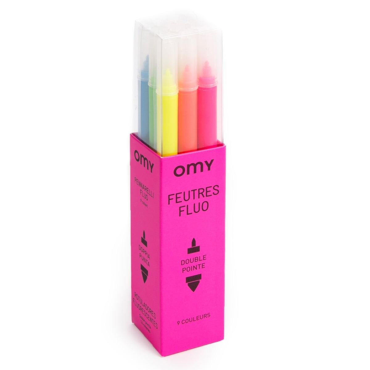 Box mit 9 Filzstiften Neon - Bild 1