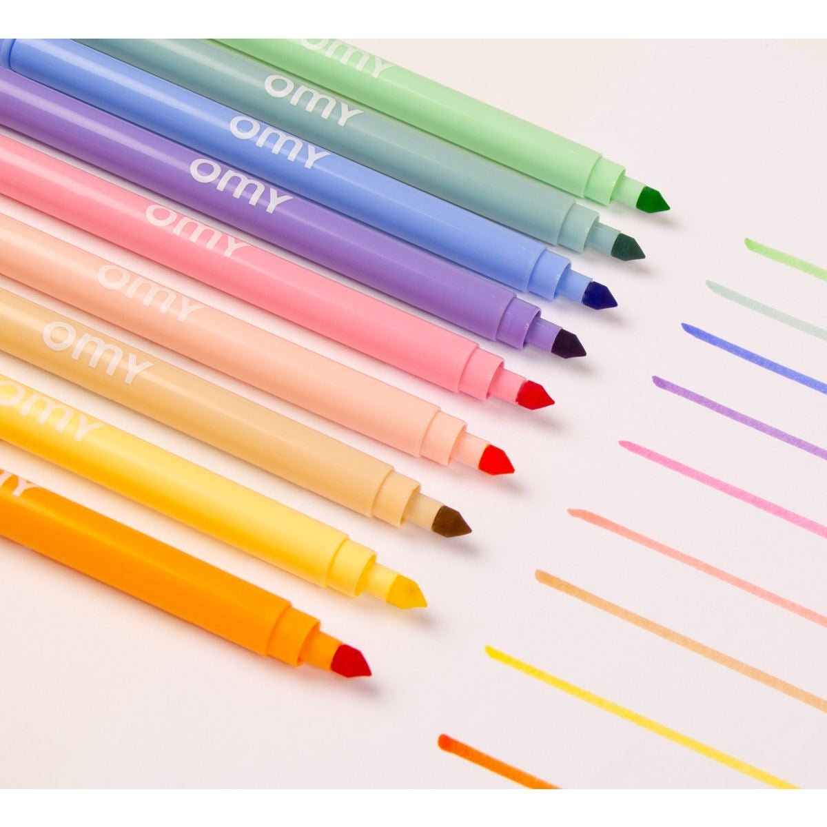 Box mit 9 Filzstiften Pastell - Bild 2