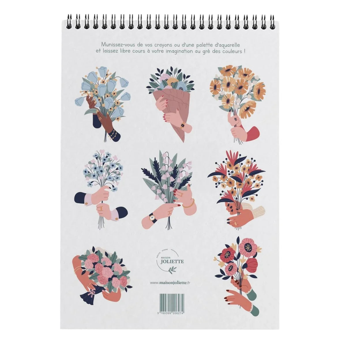 Malbuch A4 - Blumenstrauß - Bild 3
