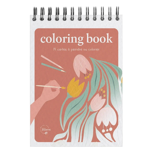 Malbuch A6 - Floral - Bild 1