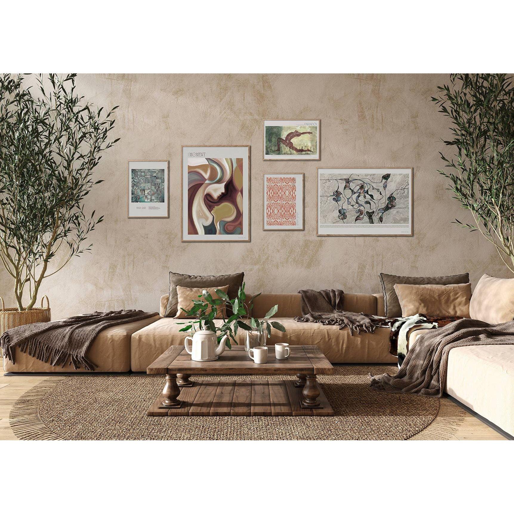 Rosy Brown Ego gegen. Soul Poster: 50 x 70 cm