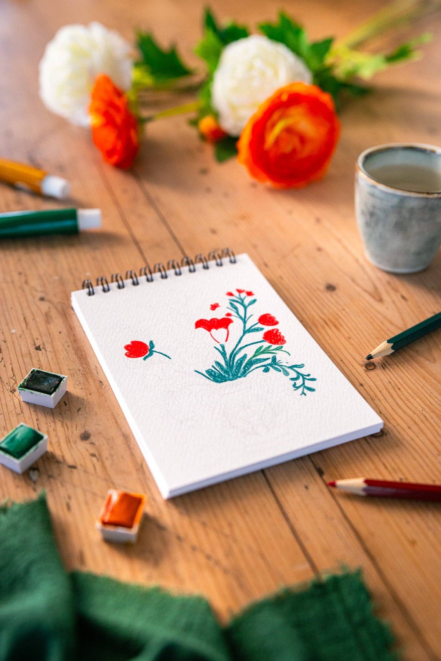 Malbuch A6 - Bloom